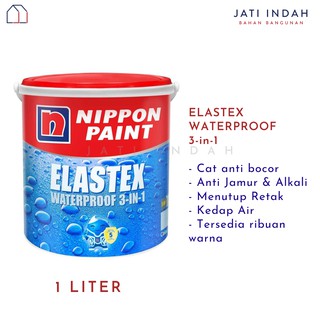  Nippon  Paint ELASTEX  1  Liter Cat  Tembok Anti Bocor 