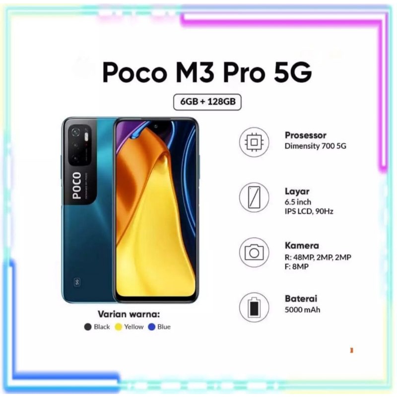XIAOMI POCO M3 PRO 5G RAM [6/128] & [4/64GB]