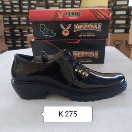 Sepatu kulit PDH Polri TNI security guard PNS sepatu kerja formal tampil lebih keren