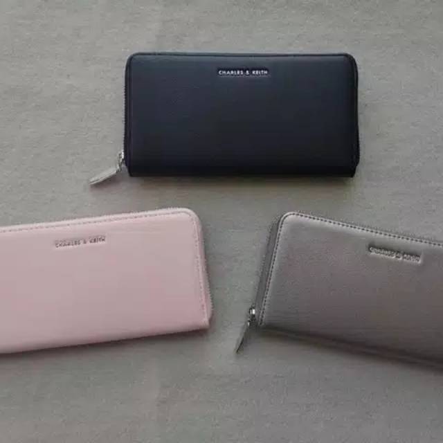 Dompet charles and keith original panjang cnk ck wallet