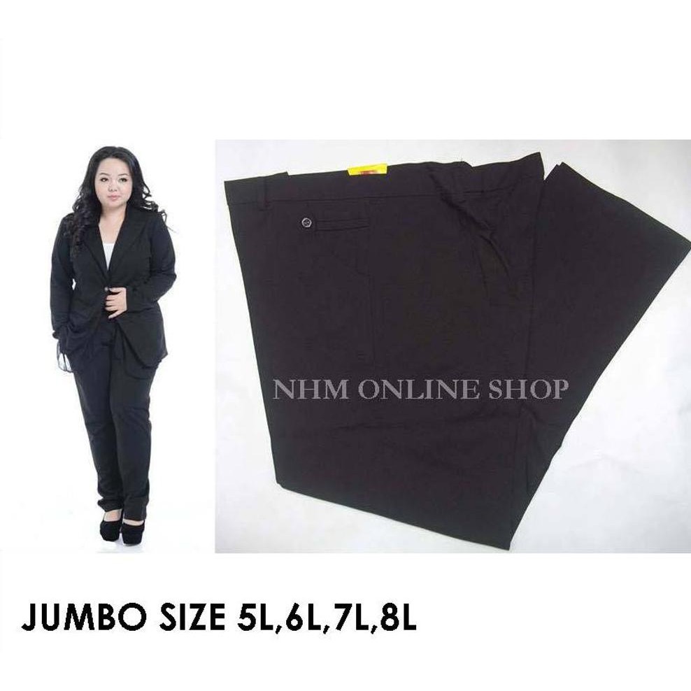 Celana Kerja Jumbo, Celana Big Size, Celana Bahan Wanita