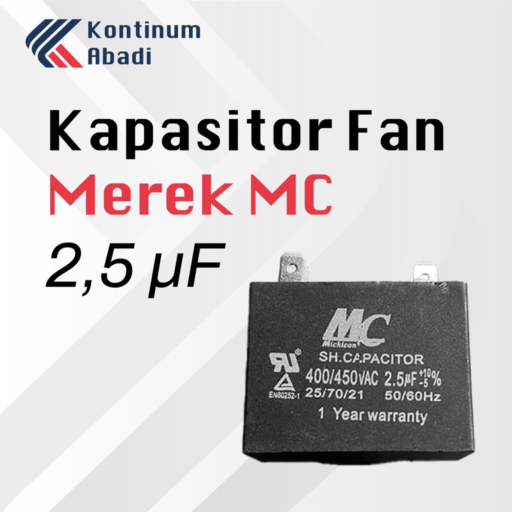 KAPASITOR CAPASITOR KIPAS / FAN 2,5 uF / MIKRO