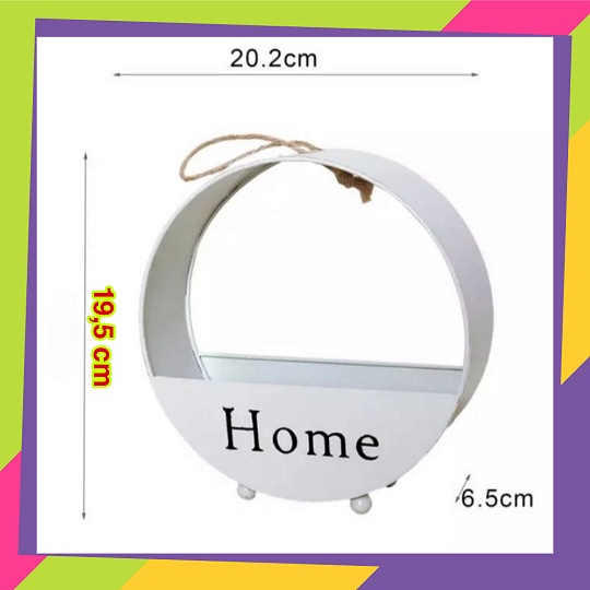 1515D2 / Pot bunga plastik bulat gantung Home / Vas bunga tempel gantung bulat gaya Nordic