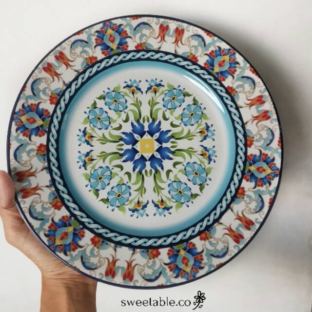 MEDITERAN DINNER PLATE PIRING  NAGITA PIRING  GIGI 