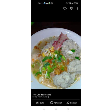 

baso ikan kuah merah/bening lengkap bumbu