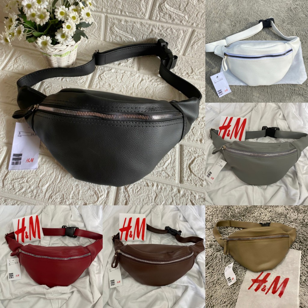 H&amp;M Waistbag FREE Dustbag / Tas Selempang HnM Tas Selempang Kulit Pria Wanita