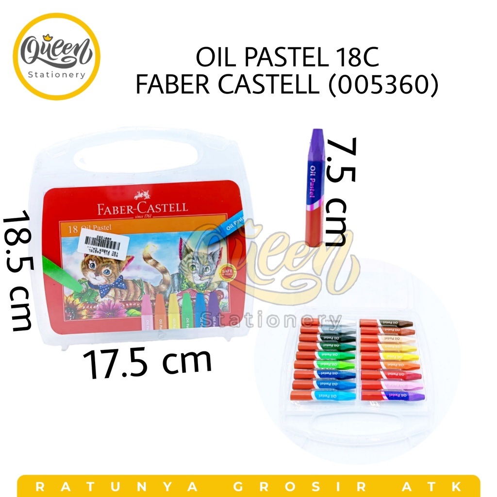 

1 SET OIL PASTELL 18C FABER CASTELL (005360) / KRAYON FABER / ALAT MEWARNAI / CRAYON