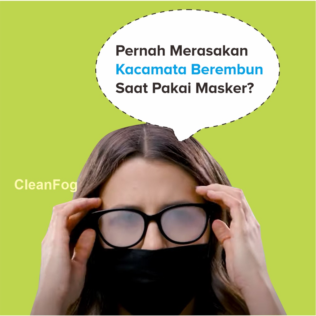 Pembersih Kacamata Antifog CleanFog 60 ML Lens Protector &amp; Cleaner Pembersih Lensa Anti Embun Hingga 3 Hari Lebih