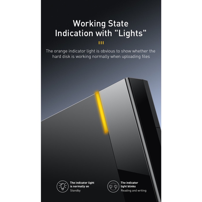 PROMO Baseus Full Speed Series 2.5" HDD Sata SSD Enclosure Type-C Gen2 Case - Hitam