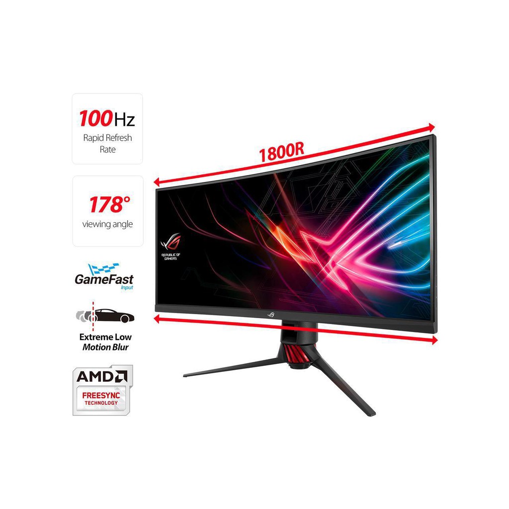 Jual Asus Rog Strix Xg35vq 35 Inch Uwqhd 100hz 1ms Curved Gaming Monitor Indonesiashopee 2041