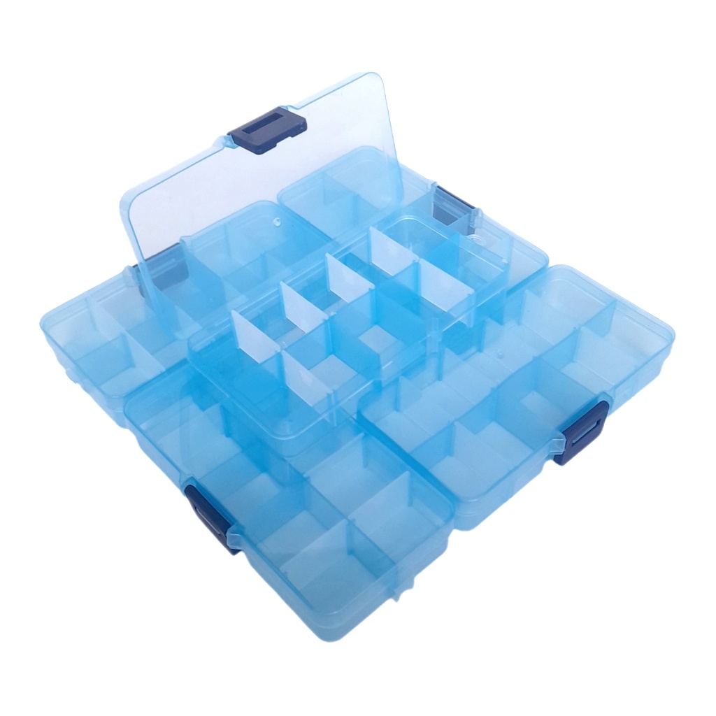 Kotak Penyimpanan Mini Transparan Kotak Tempat Obat Aksesoris Kecil Mini Box Organizer 1, 3 dan 10 Slot