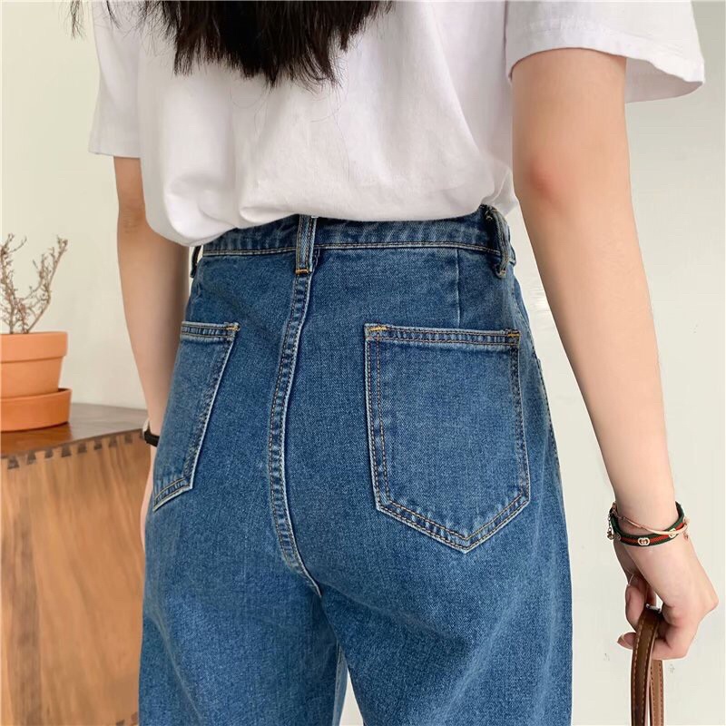 JEANS IMPORT HIGHWAIST PANTS CELANA DENIM WANITA CEWEK MX819