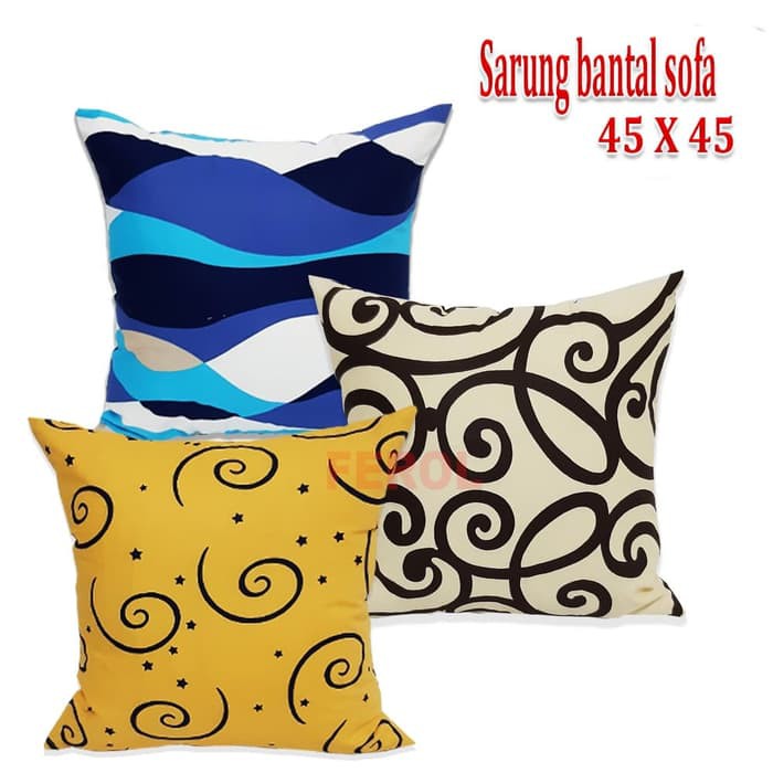 Sarung bantal Sofa/Bantal sofa/Sarung bantal kursi 45 X45
