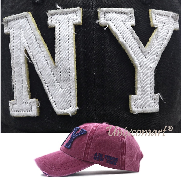 Topi Baseball DAVE Hat Cap NY Casual Sports Distro Fashion Pria Wanita