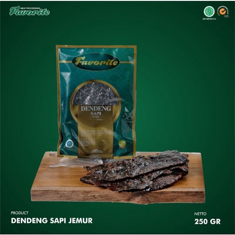 

DENDENG DAGING SAPI JEMUR FAVORITE PREMIUM 250gr ENAKK ASLI BALI HALAL MUI 100% + BUBBLE WRAP