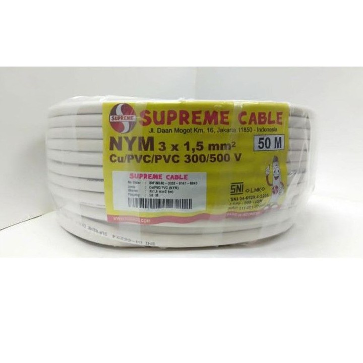 Jual Kabel Supreme Nym 3x1 5mm 50m Shopee Indonesia