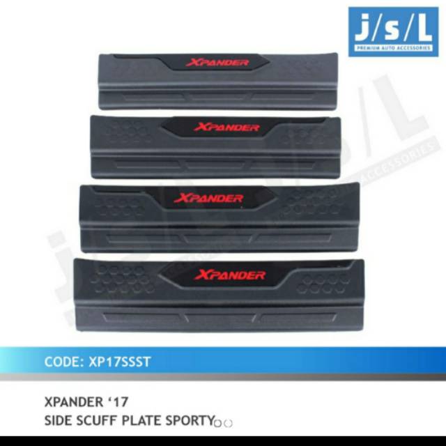 Sillplate samping Xpander/ side scuff plate model Sporty jsl