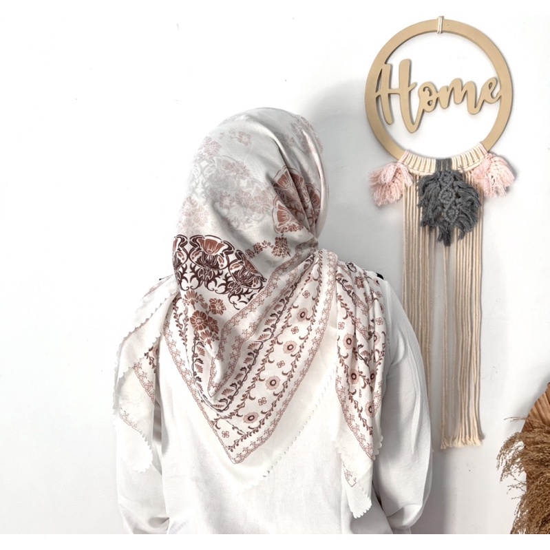 JILBAB SEGI EMPAT VOAL MOTIF ISABELLE LC LASER CUT KODE L2