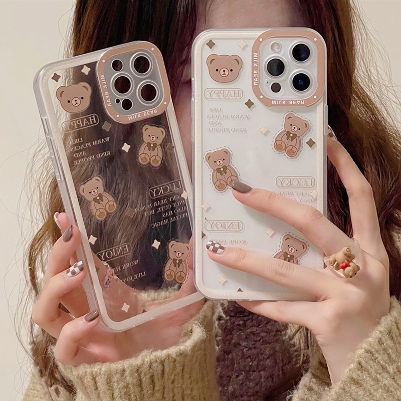 Soft Case TPU Motif Kartun Beruang Angel Eye Untuk Infinix Note 12 G96 Infinix Smart 5 Hot 11 11s Hot11 Play10Play Hot8 Hot9 Note 10 Pro Hot10s