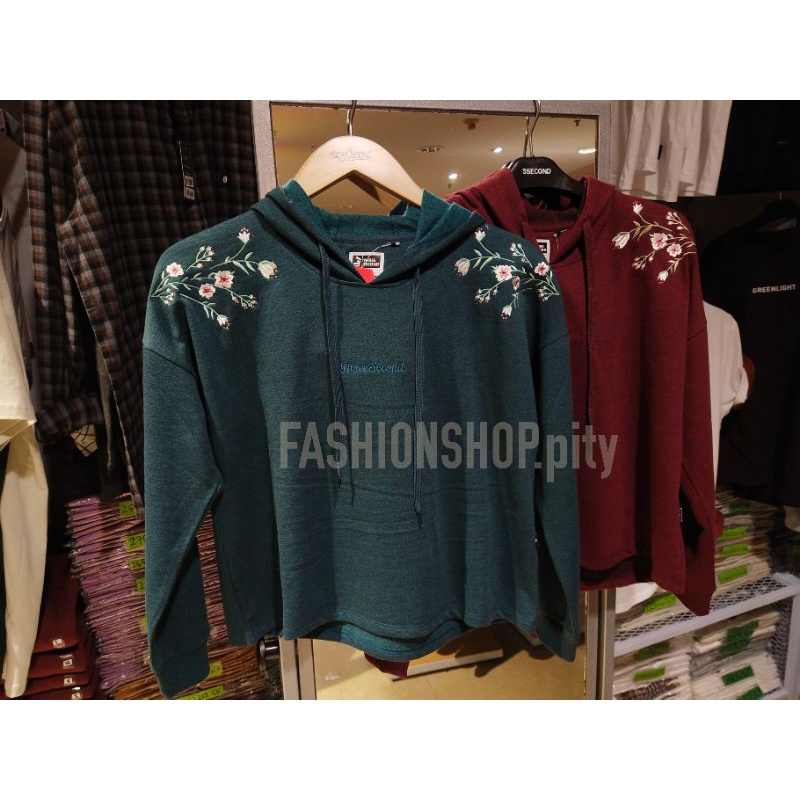 [100% ORIGINAL] HOODIE CEWEK 3SECOND NEW ARRIVAL WARNA MAROON DAN HIJAU