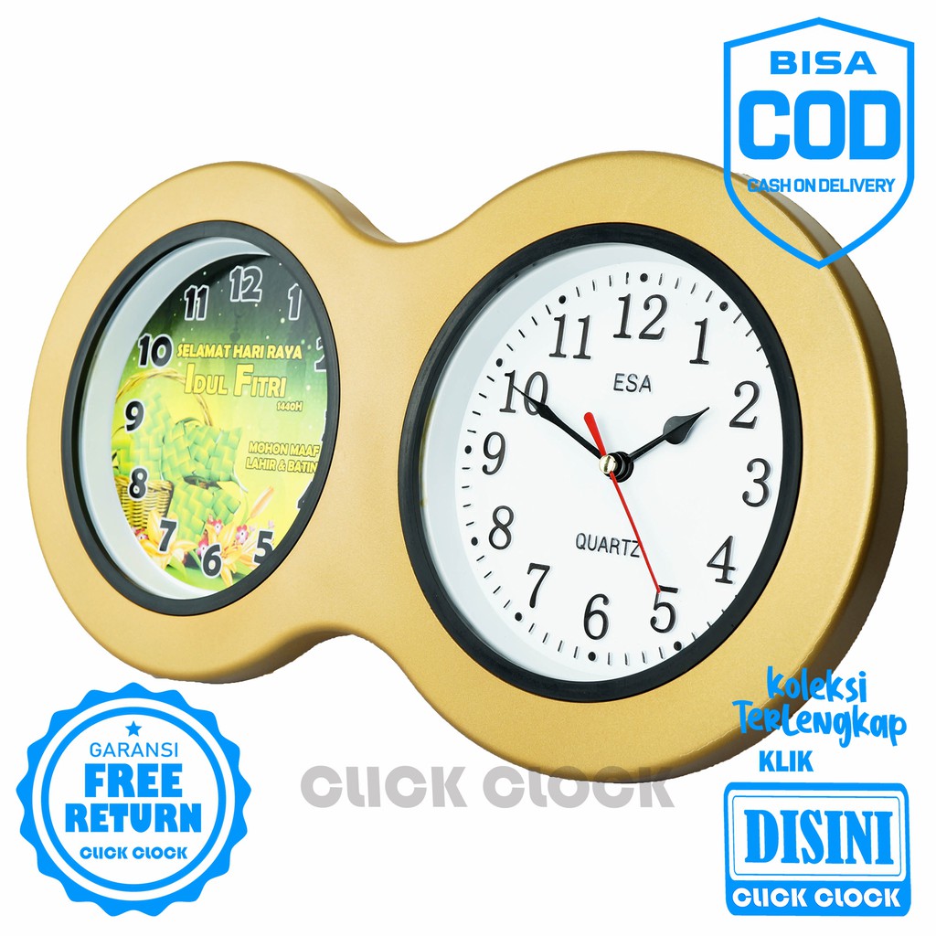 Jam Dinding Polos Dekorasi Rumah Wall Clock Bagus Keren Esa 262