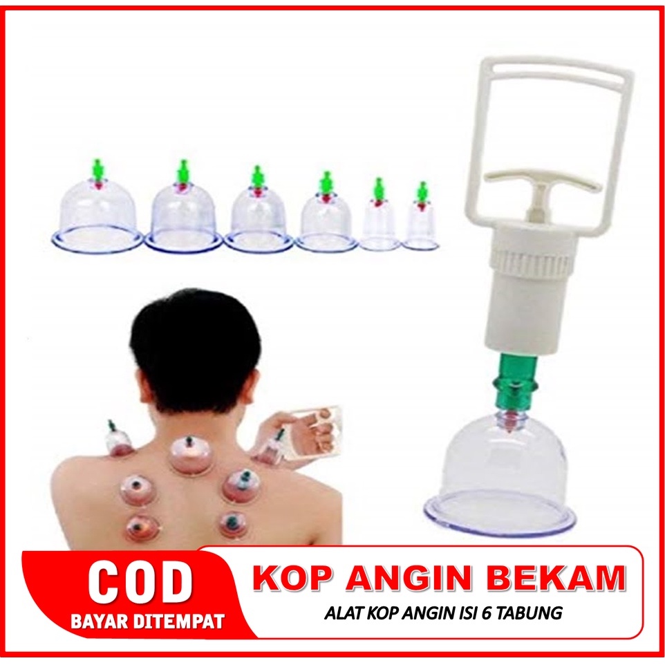 KOP ANGIN BEKAM 6IN1 KOP ANGIN 6PCS KOP ANGIN LENGKAP ISI 6 CUP ALAT BEKAM UNTUK MENGOBATI MASUK ANG