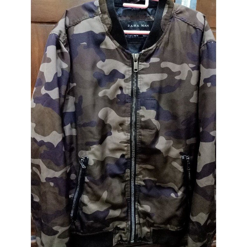 Zara man Camo bomber jaket second