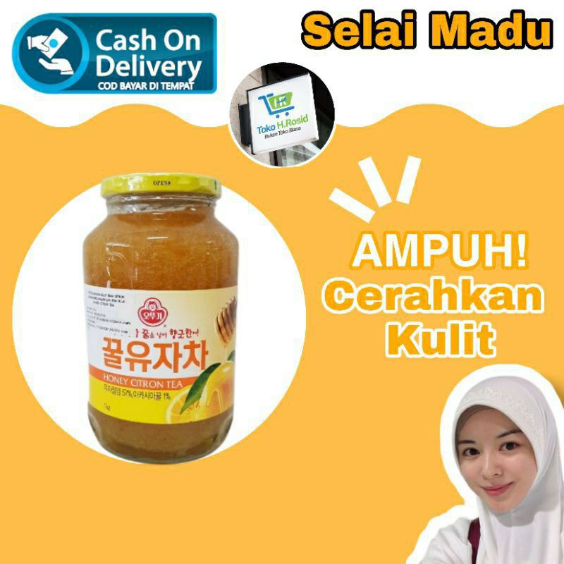 

Madu Lemon Korea Citron Tea Madu Segar Madu irisan Lemon, Suplemen sehat madu