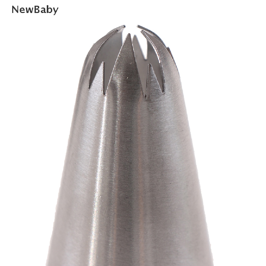 Newbaby 1 Set Spuit Piping Bahan Stainless Steel Ukuran Medium Untuk Dekorasi Kue