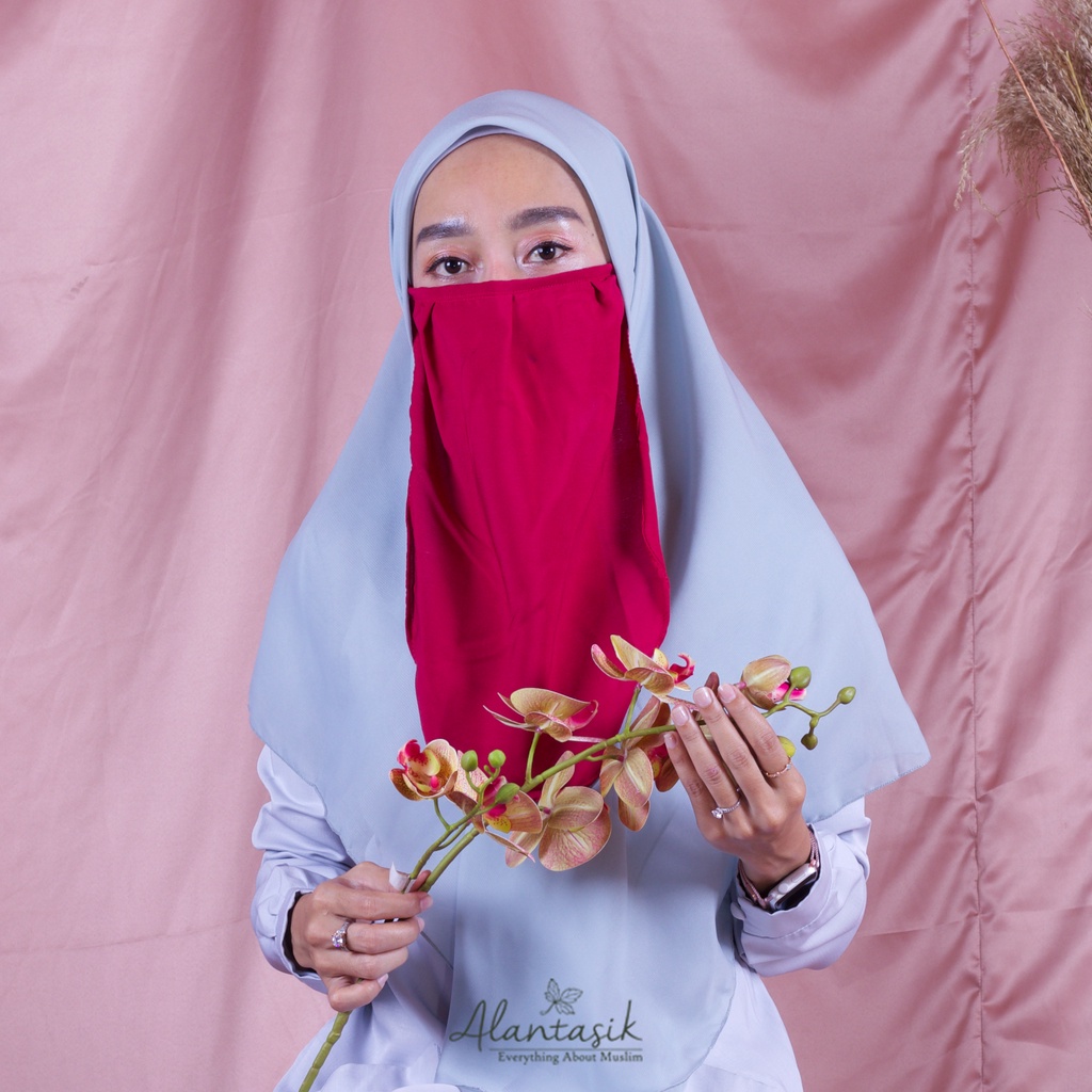 Alantasik - cadar wolfis premium original niqob ukuran M /  CADAR TALI/NIQAB TALI /NIKAB WOLFIS R.4