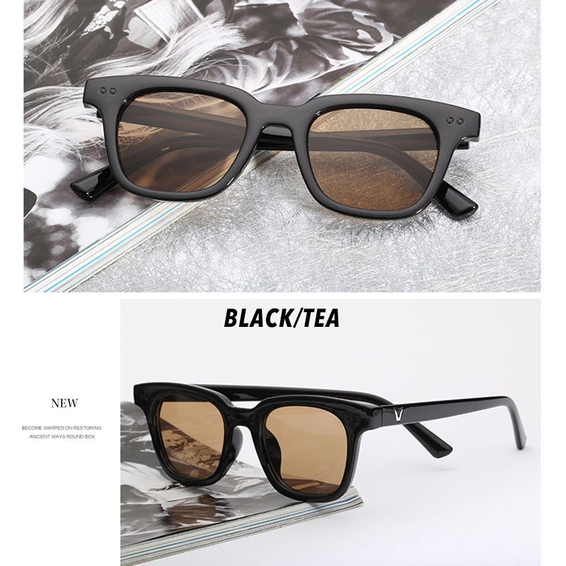 (YUZHU) Bayar di Tempat Korean Fashion Candy Color Kacamata Hitam Wanita/Pria GD Design Small Sunglasses