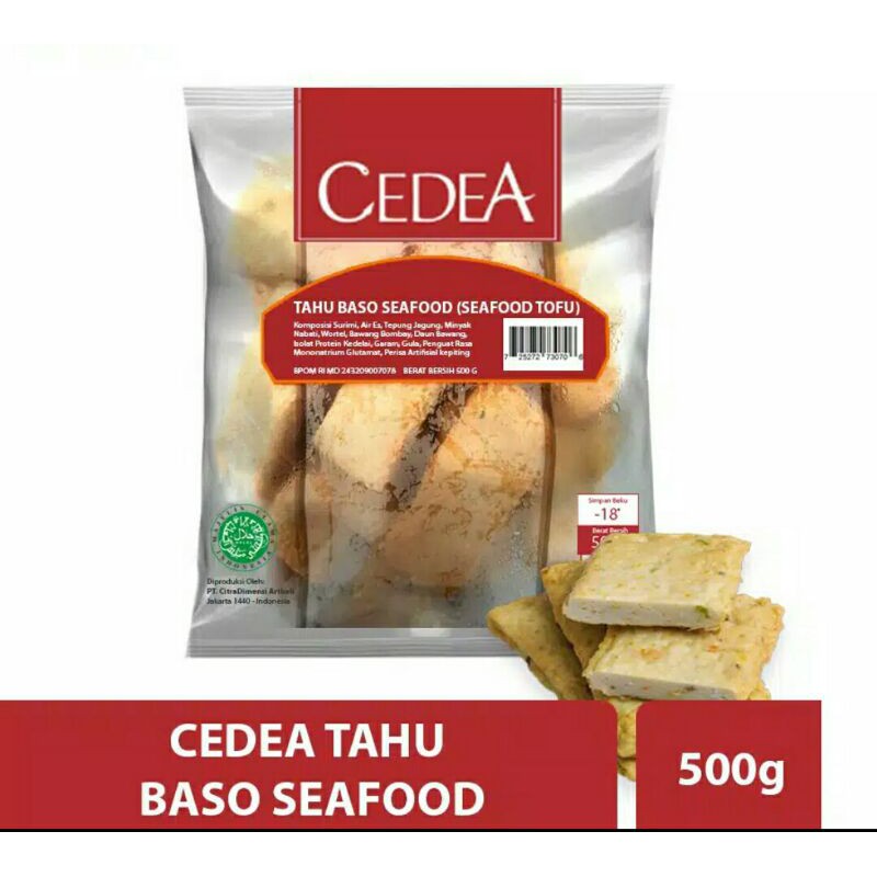 

Cedea Tahu Baso Seafood [500 gr] Frozen Food Gerobak Sayur Palembang