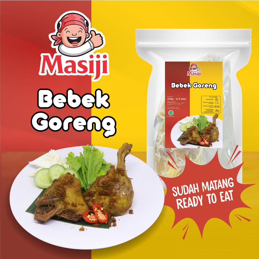 

Bebek Muda Goreng Bumbu Lengkuas Masiji (Matang & Frozen - 1/2 ekor)