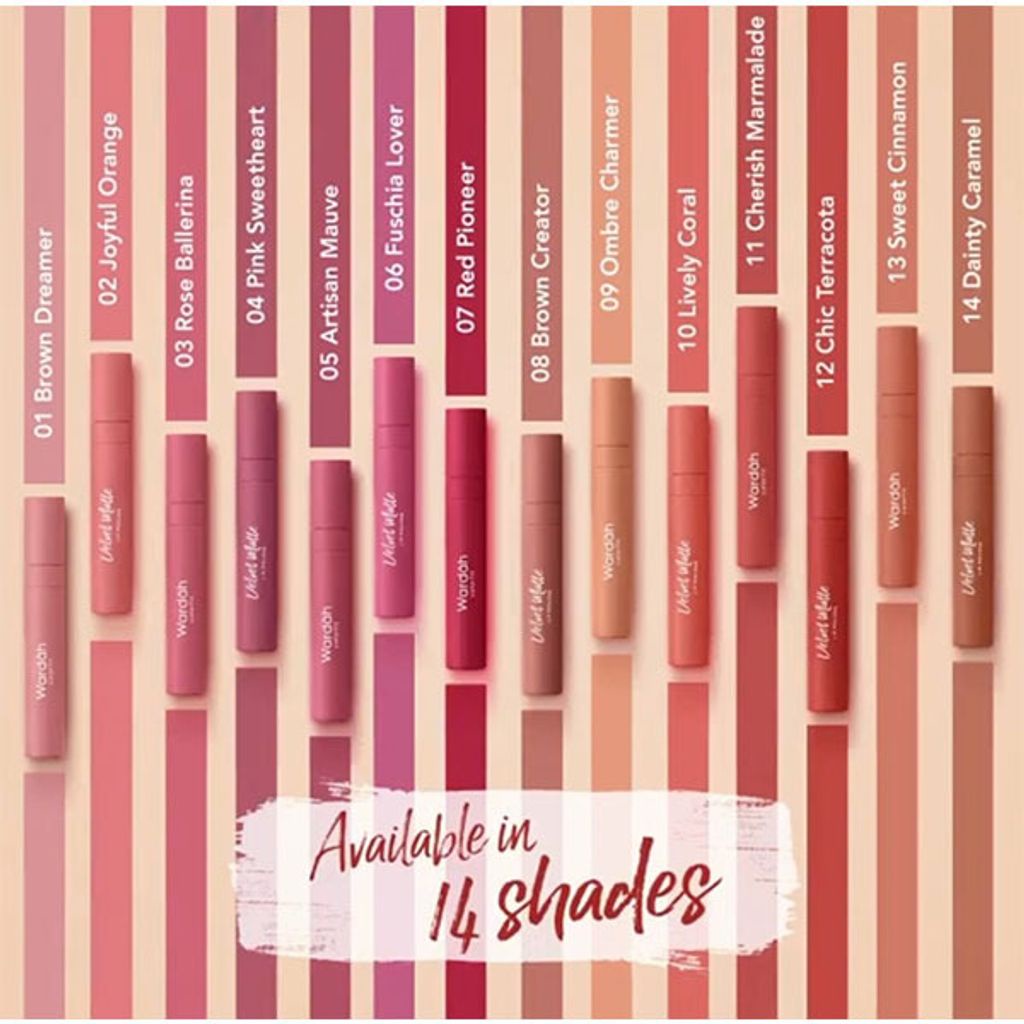 Wardah Colorfit Velvet Matte Lip Mousse - Lipcream Wardah Velvet Matte - Wardah Lip Cream Original