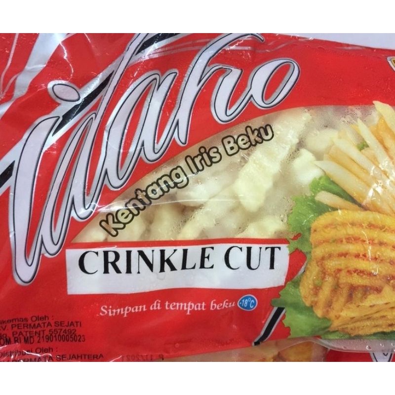 

IDAHO Crinckled Cut Kentang Goreng Iris Beku IDAHO