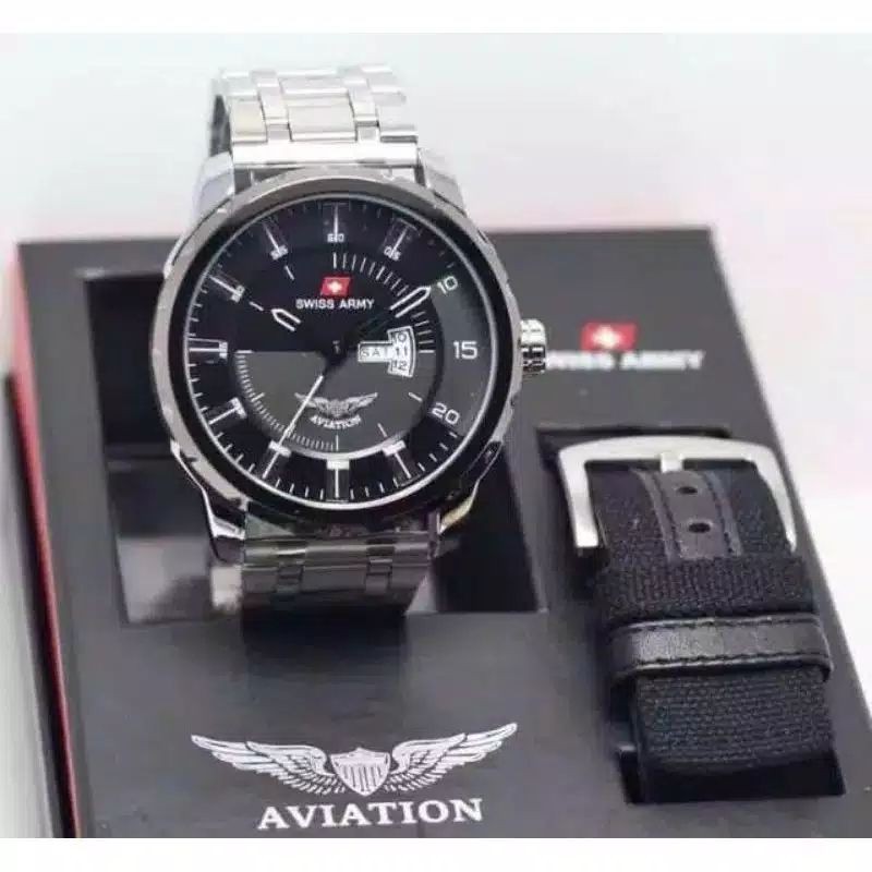(COD) JK27 | JAM TANGAN PRIA / JAM TANGAN COWOK / JAM TANGAN MURAH AVIATION FREE TALI CADANGAN