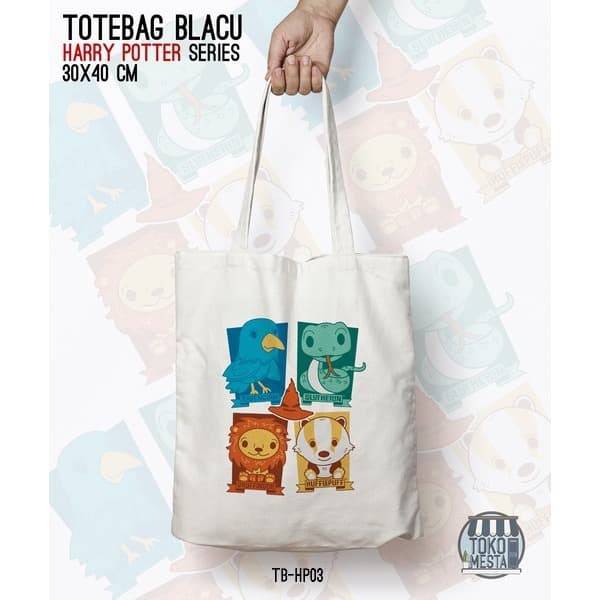 TOTE BAG BLACU 30X40 - HARRY POTTER SERIES.01