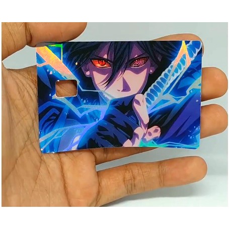 

skin sticker label (HOLOGRAM) STICKER GARSKIN KARTU ATM / E TOLL / E MONEY / FLAZZ ANIME SASUKE