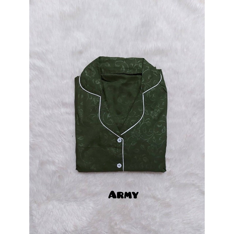 Mamaomi.Fashion, PIYAMA PP Tangan Panjang Embos LD 102-104 CM-PP-ARMY
