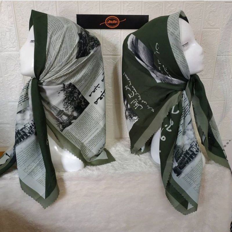 hijab denay segi empat  lasersut voal kudung krudung kerudung laser cut jilbab koran arab arabic