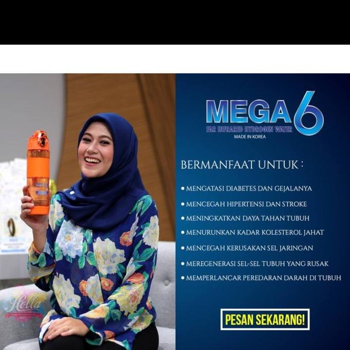 Botol Minum Mega 6 Far Infrared Hydrogen Water 600ml .