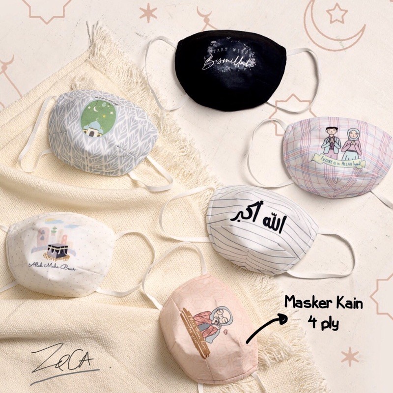 MASKER 4PLY MOTIF (kode I)- DEWASA &amp; ANAK