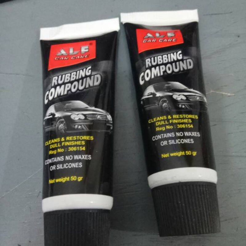 Murah ! Kompon Mobil Motor Helm Alf Rubbing Compound Poles Body Bodi Wax 50Gr