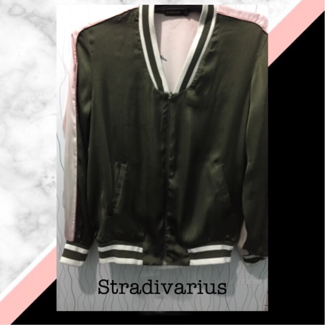 Satin bomber by stradivarius