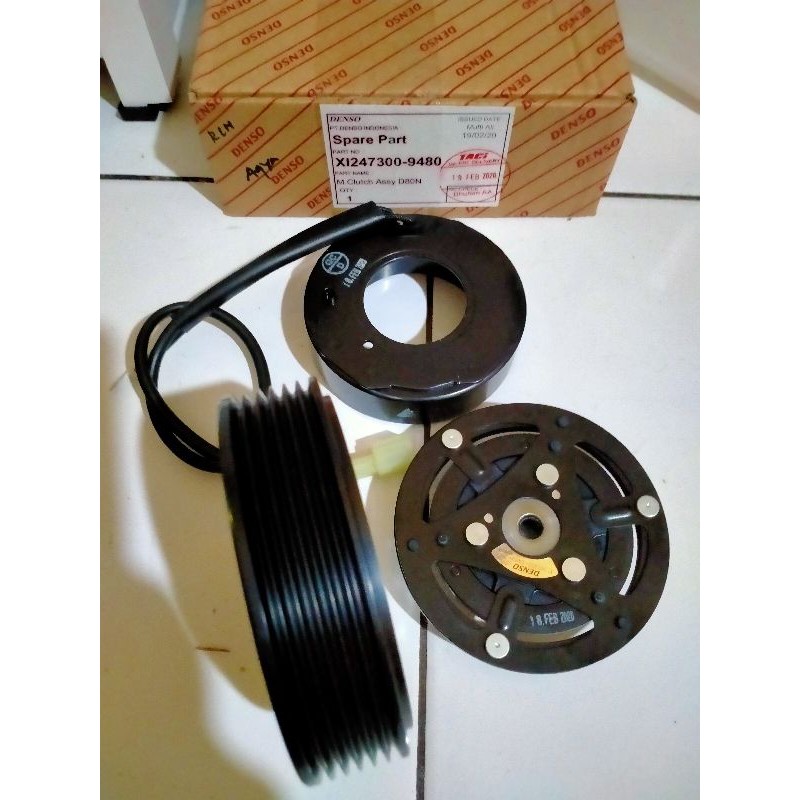 puli pulley kompresor ac mobil ayla agya calya sigra asli denso original