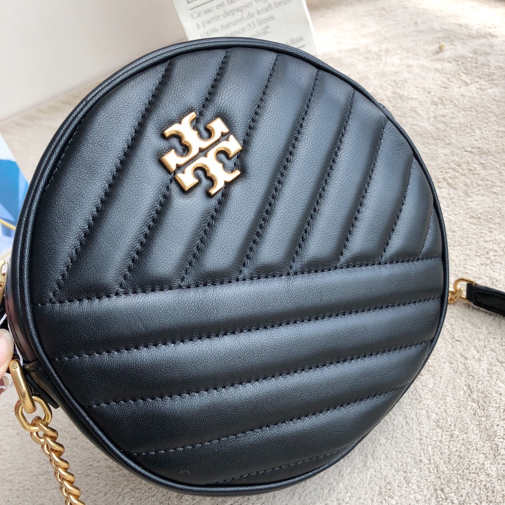 80975 tory burch bag new kira chevron round messenger bag