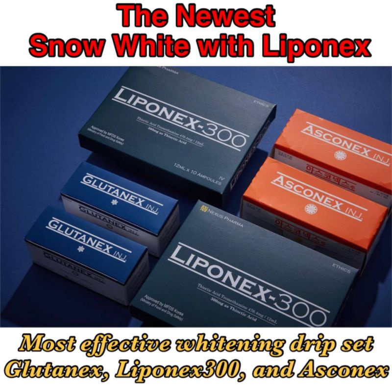 Snow White 600mg &amp; 1200mg Terbaru With Liponex Ecer