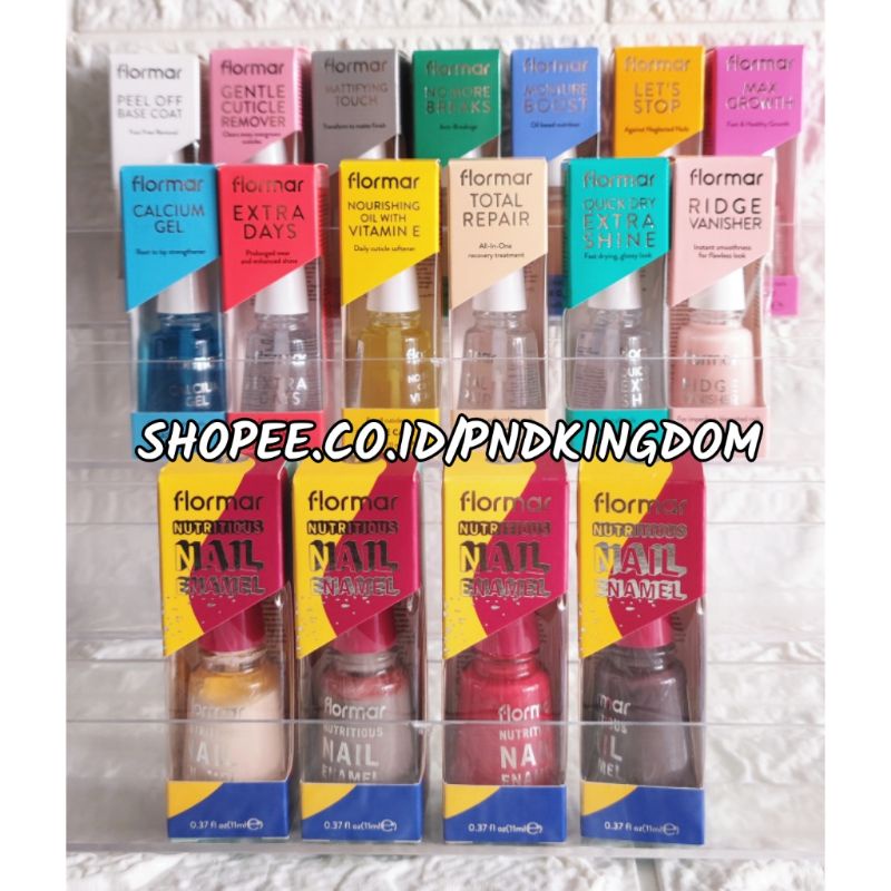 [ ORIGINAL ] Flormar Base & Top Coat / Nail Care / Nail Treatment Series Limited Edition