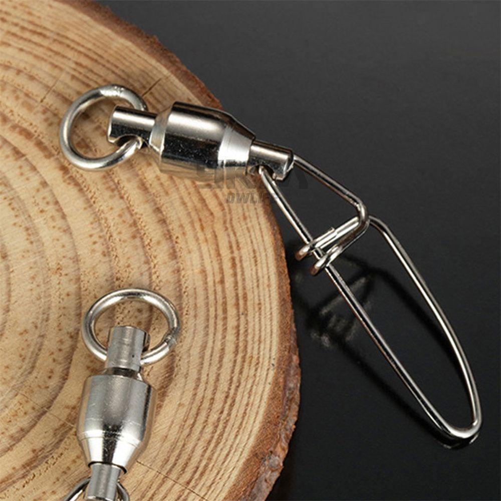 Chookyy Konektor Snap Pancing Dengan Pin Penjualan Panas Cincin Padat Stainless Steel Fishing Tackle Heavy Duty Ball