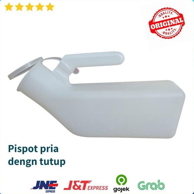 Pispot Plastik Pria Dengan Tutup - Pispot Dewasa Laki Laki